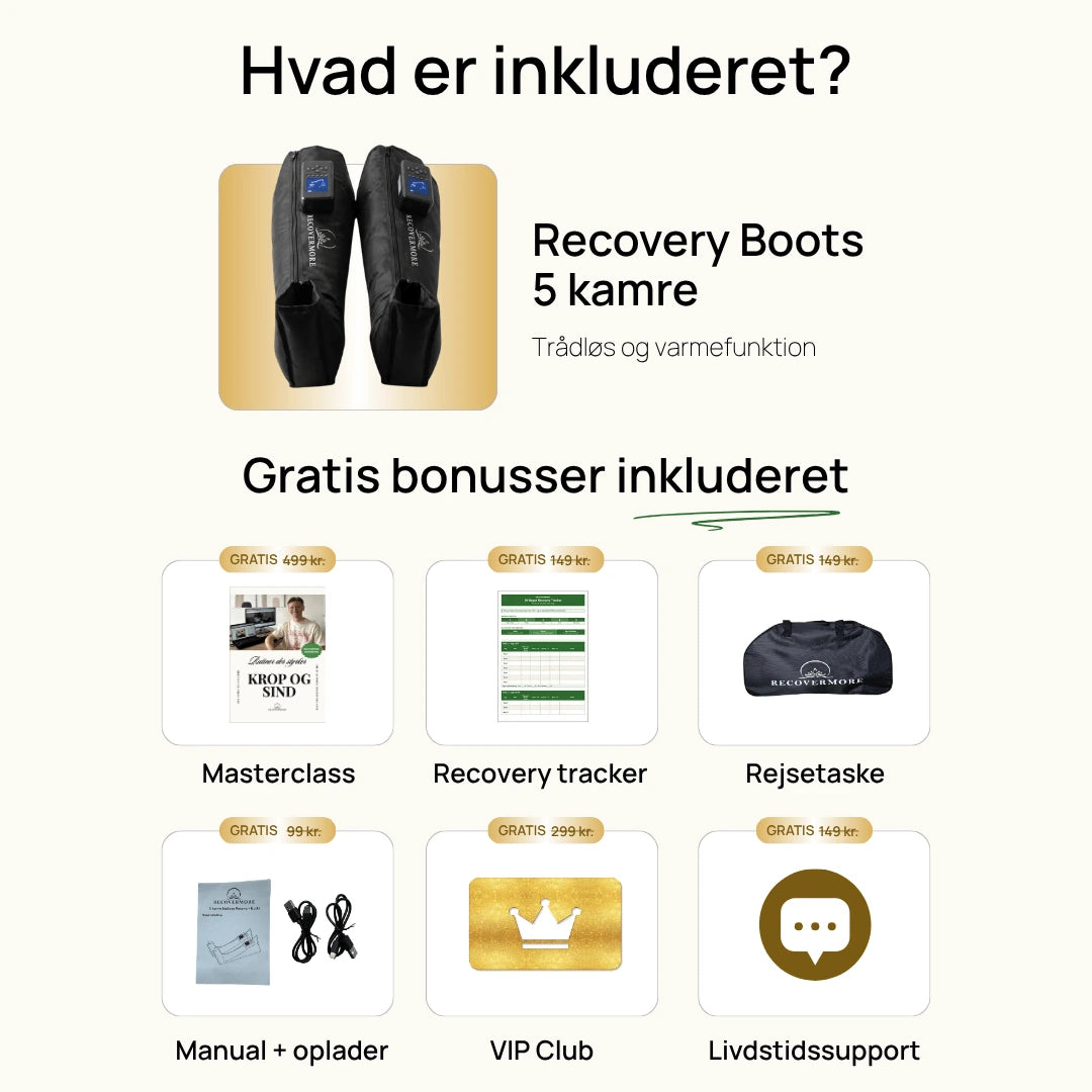 Recovery Boots - 5 kamre (trådløs + varmefunktion)