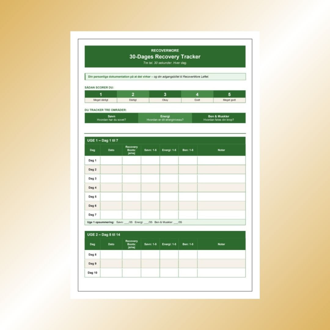 30-Dages Recovery Tracker
