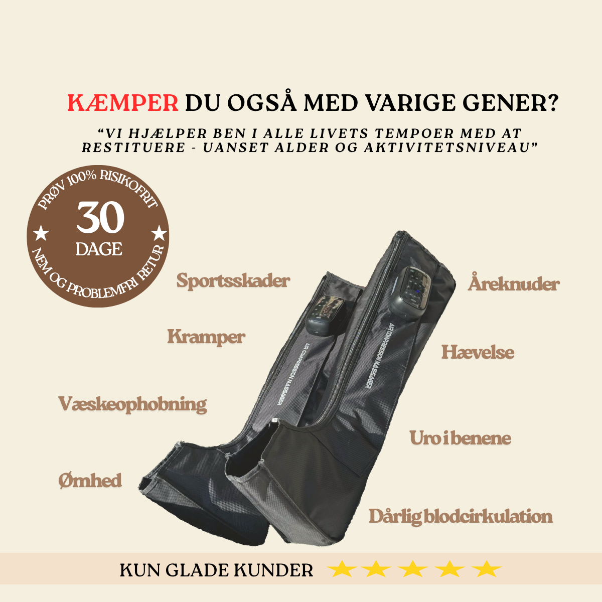 Recovery Boots - 5 kamre (trådløs + varmefunktion)