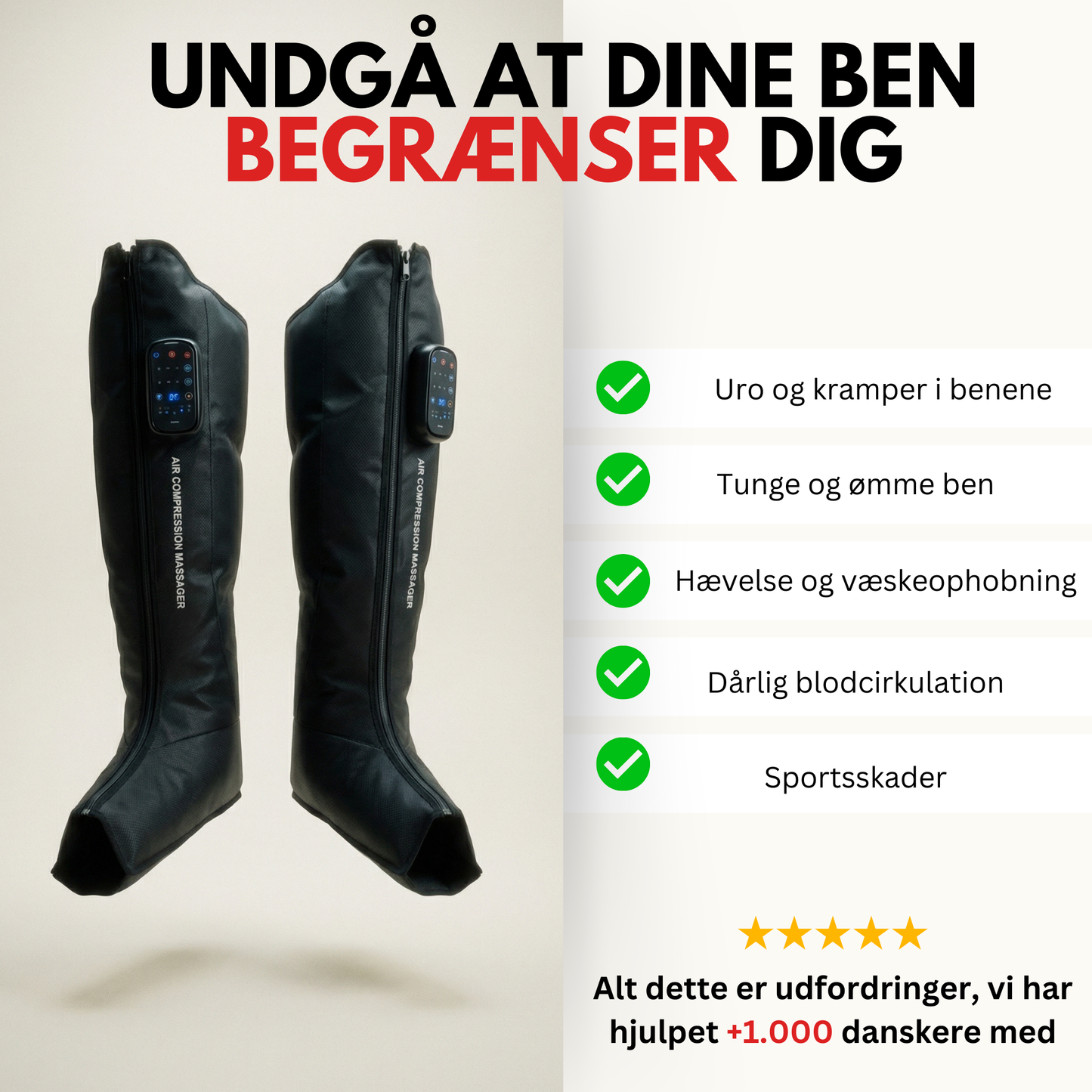 Recovery Boots - 5 kamre (trådløs + varmefunktion)