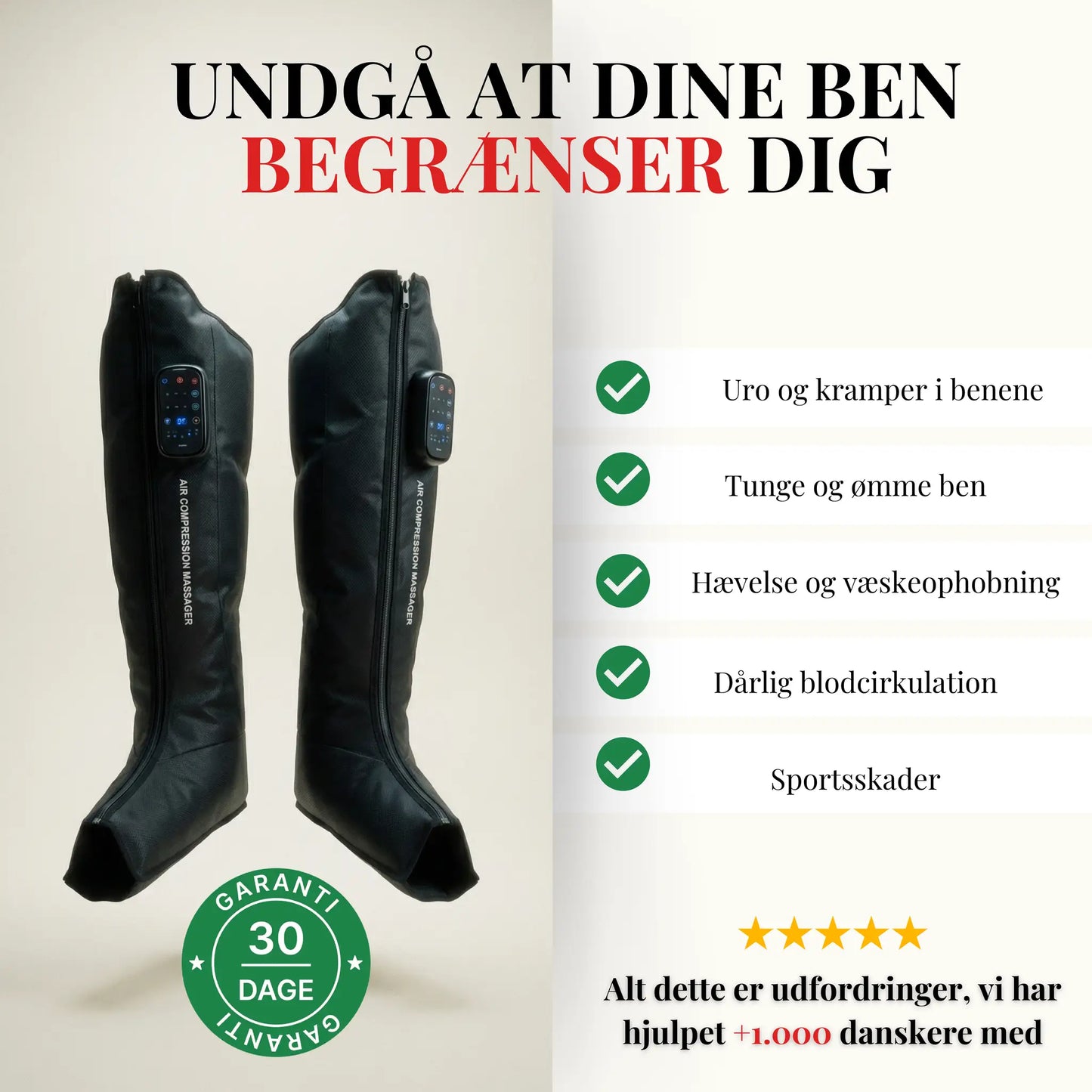 Recovery Boots - 5 kamre (trådløs + varmefunktion)