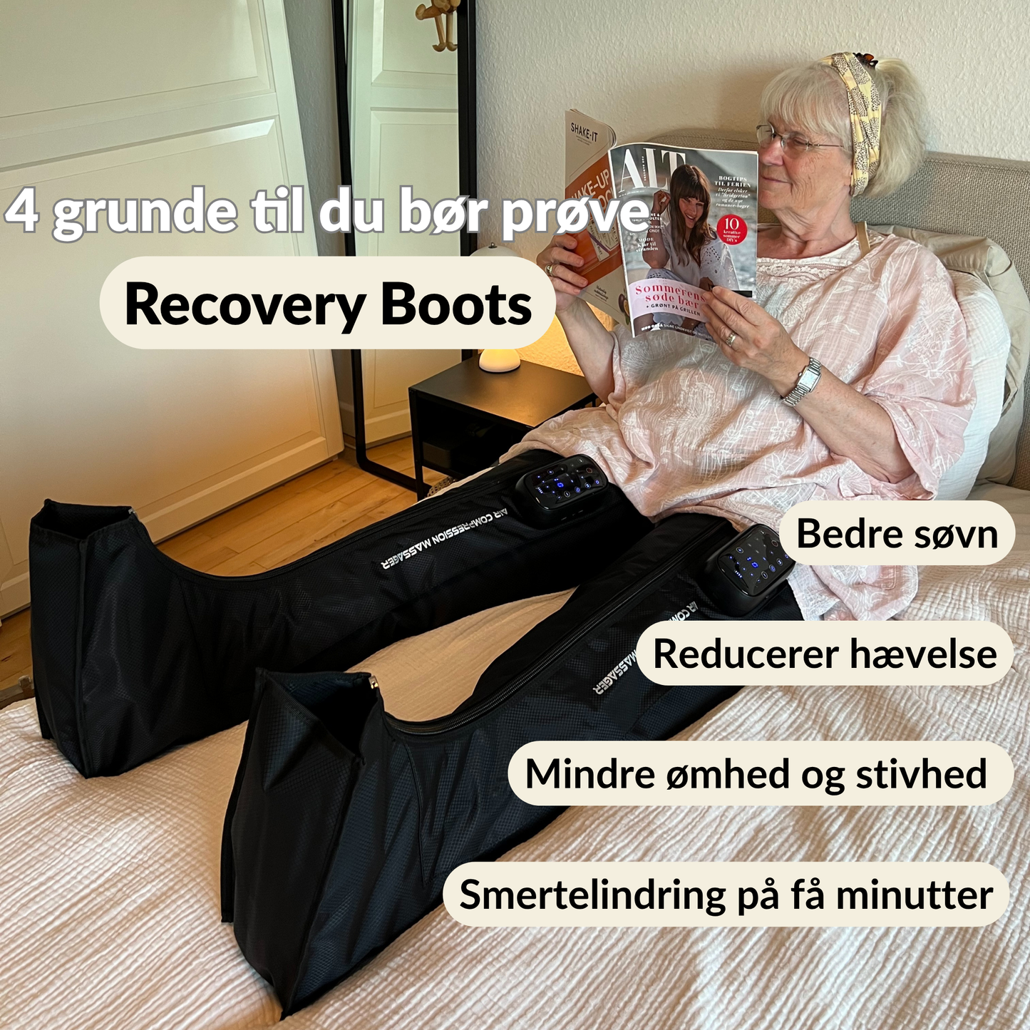 Recovery Boots - 5 kamre (trådløs + varmefunktion)